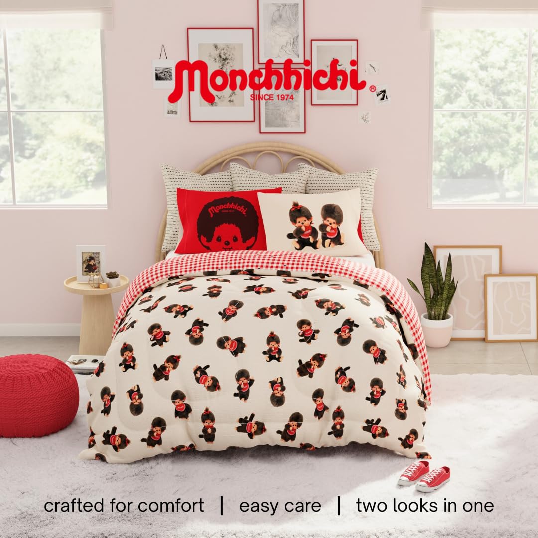 Amazon｜Monchhichi 寝具 クイーンベッド7点セット ソフトで心地よい